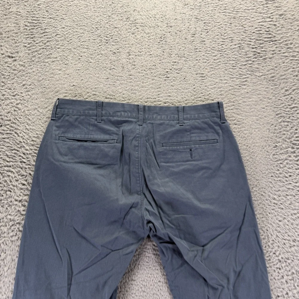 J.Crew Flex Pant Mens 32x32 Blue Cotton Chino Straight Slim Business Stretch